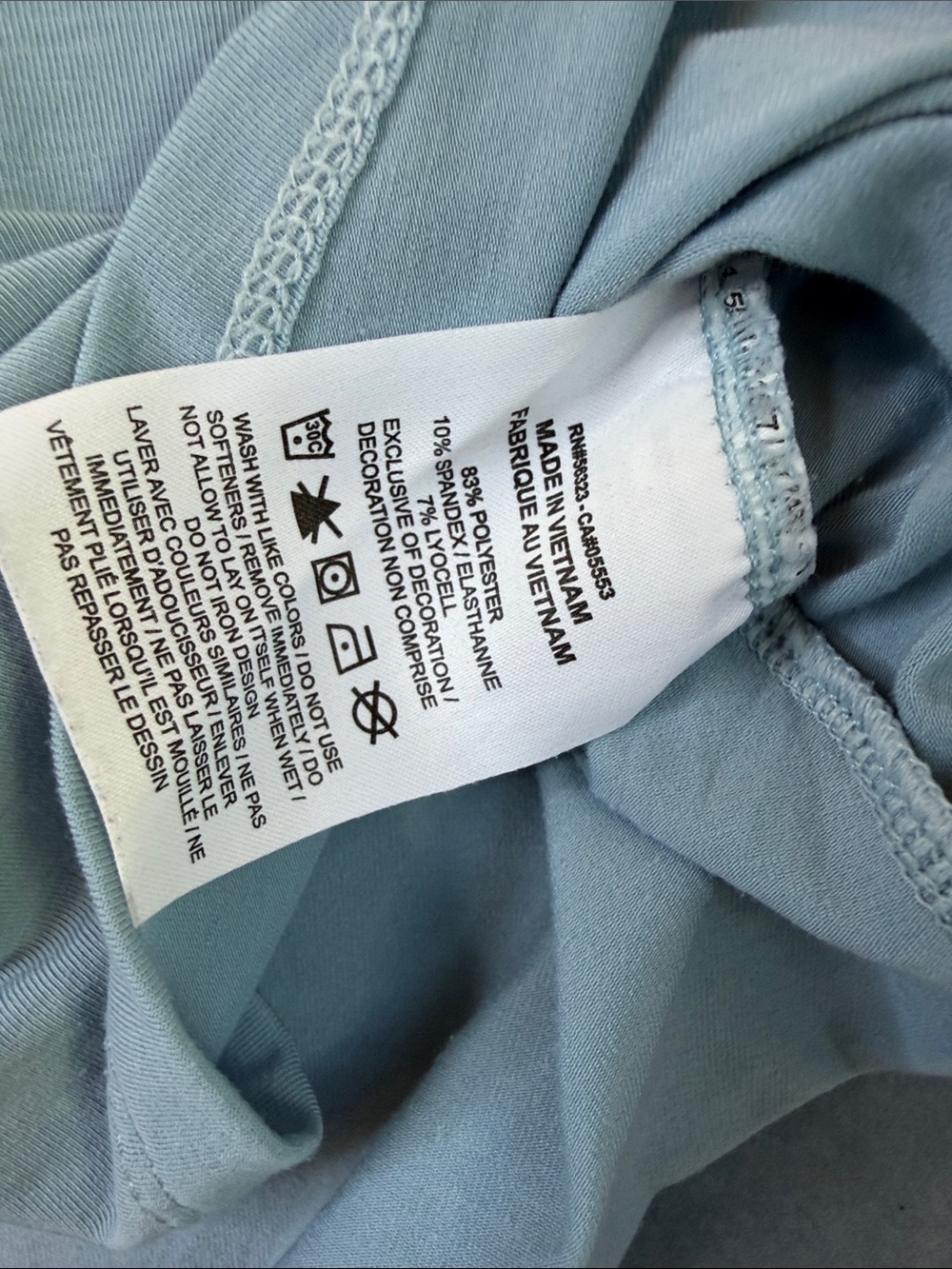 Nike Pale Blue Performance Racerback Tank - Picture 3 of 4